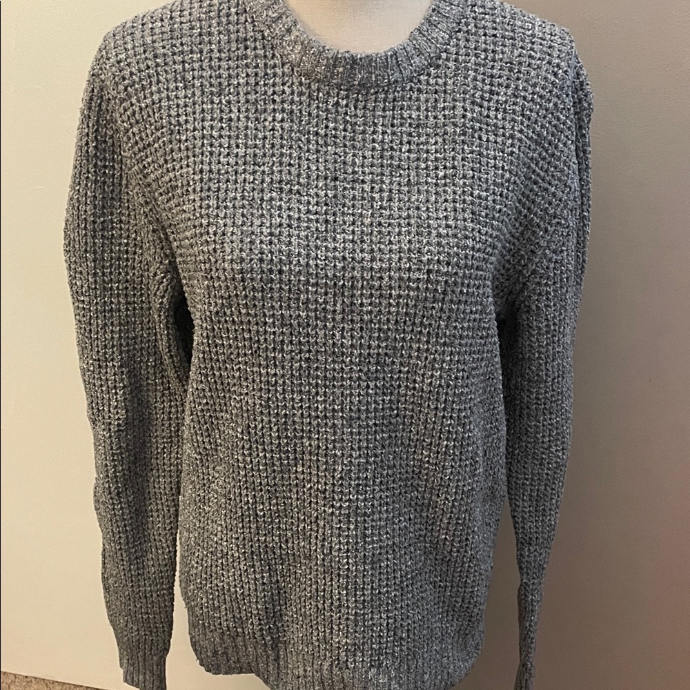 Gray men’s textured Sweater